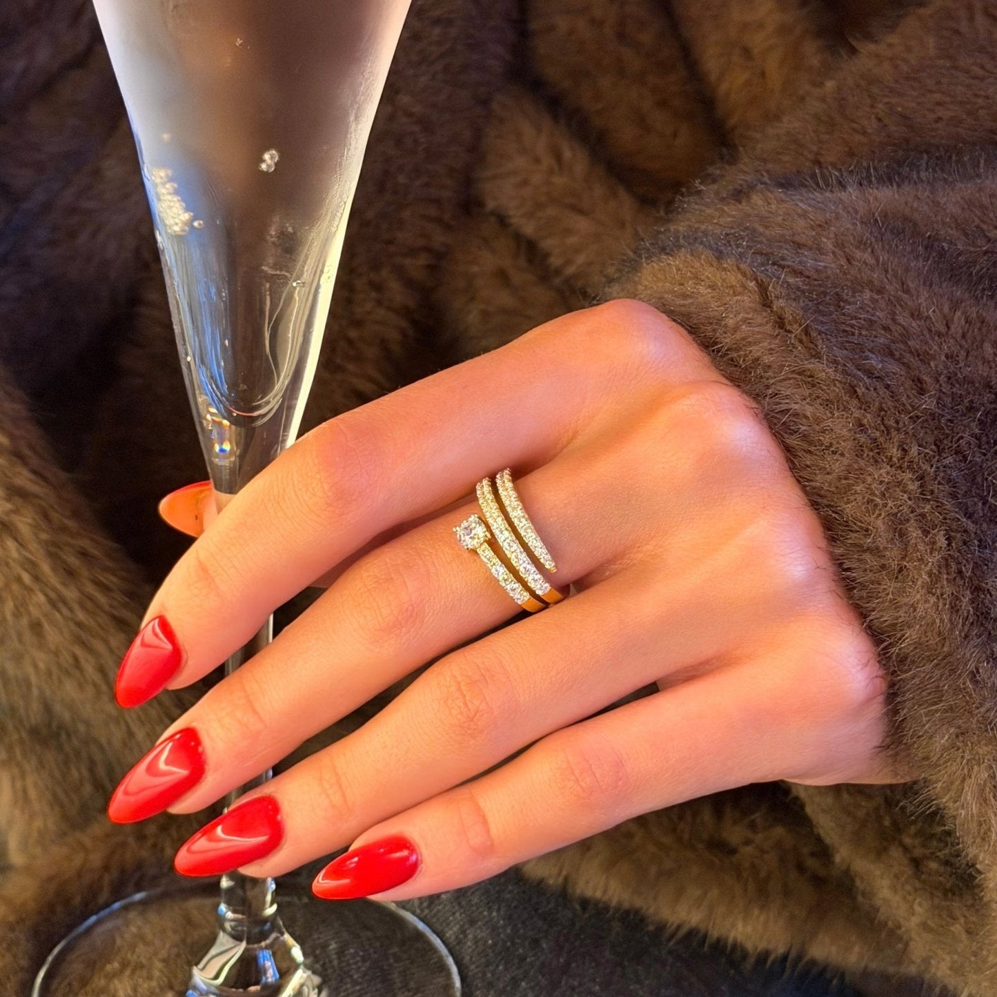 Gold Opiea Ring