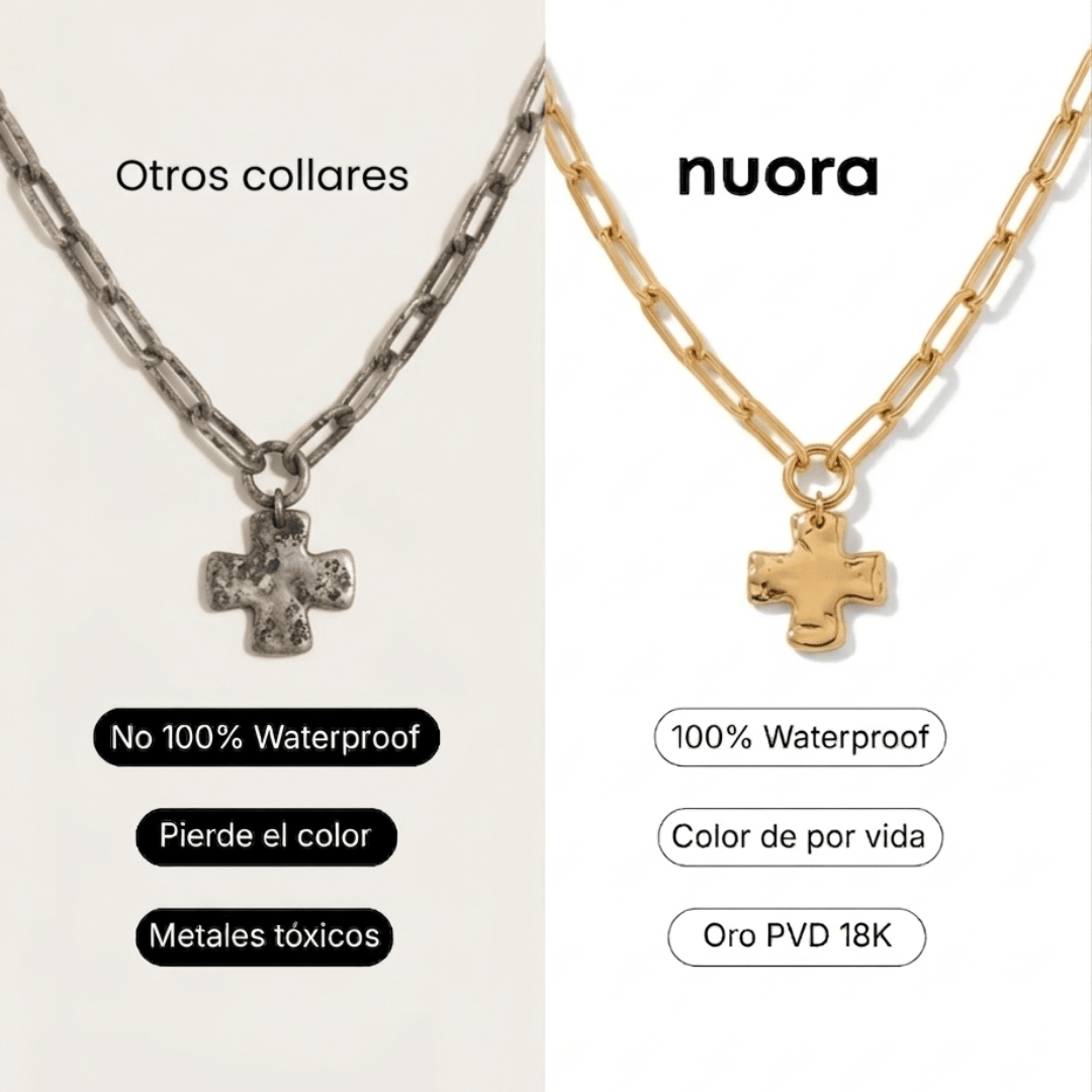 Collar con cadena retorcida