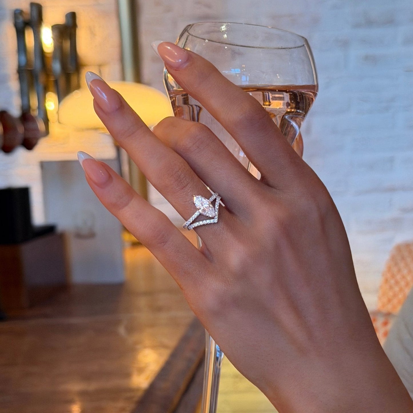 Sterling Silver Marquise Ring