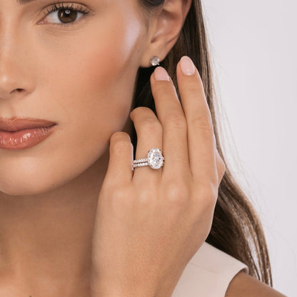 Sterling Silver 5ct Solitaire Ring