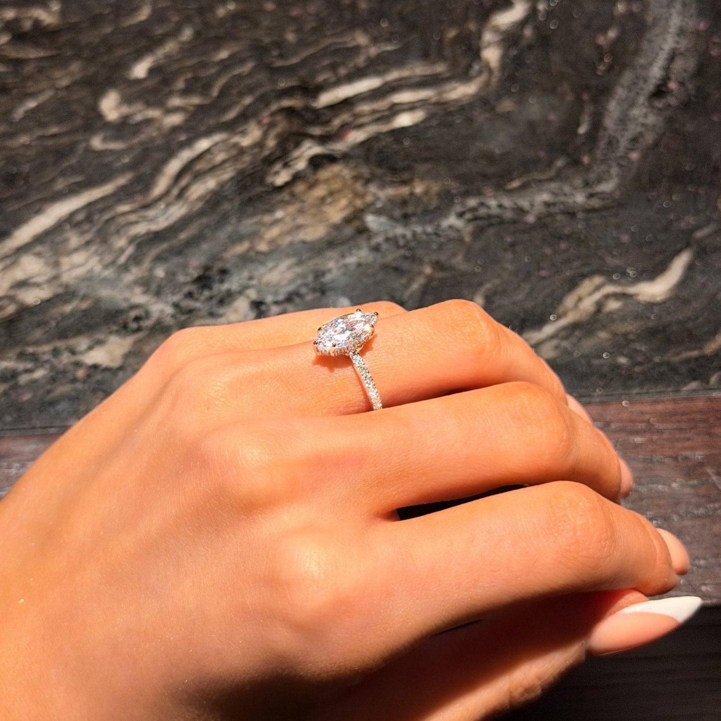 Sterling Silver Marquise Ring