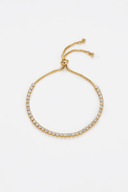 Nikki Tennis Bracelet - Gold