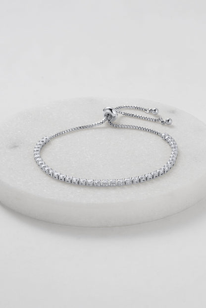 Nikki Tennis Bracelet - Silver