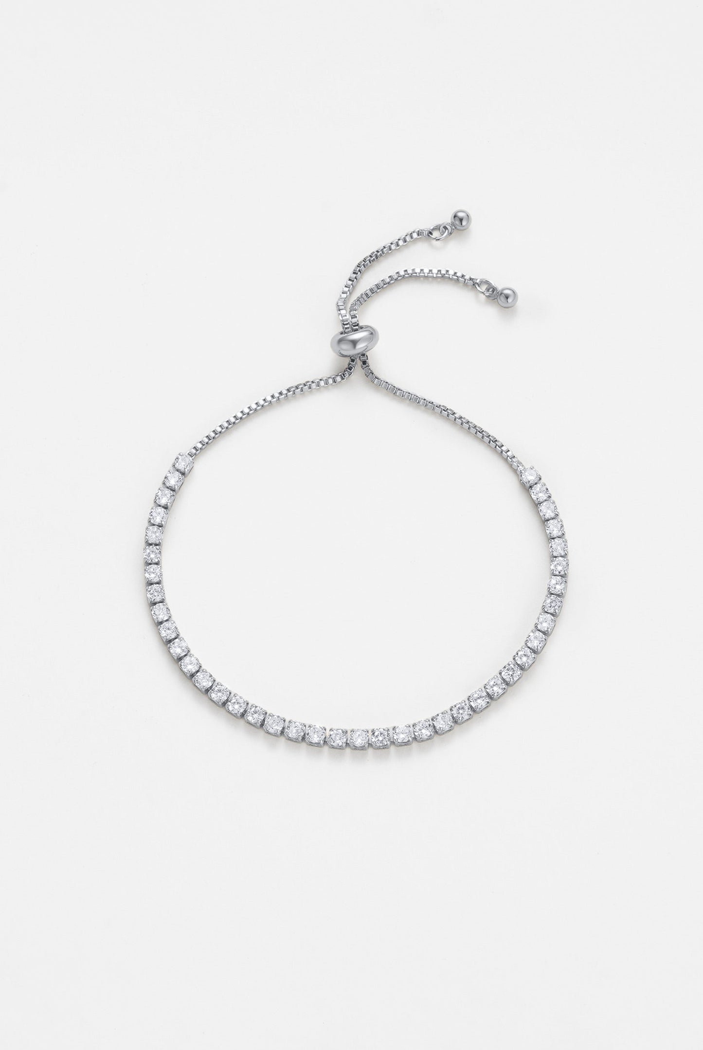 Nikki Tennis Bracelet - Silver