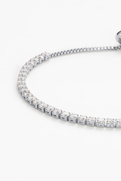 Nikki Tennis Bracelet - Silver