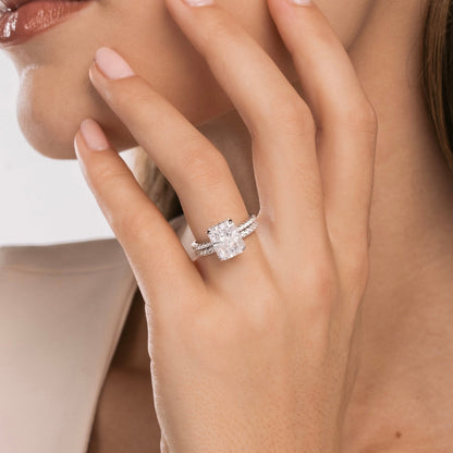 Sterling Silver Radiant Cut Jasmine Ring