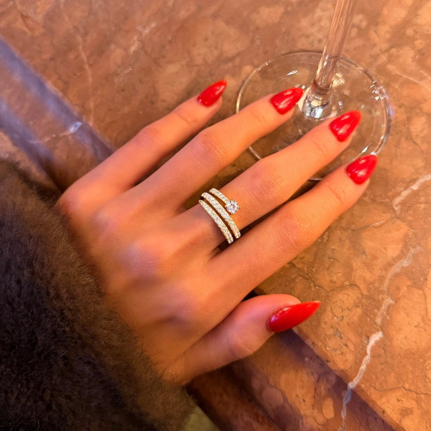 Gold Opiea Ring