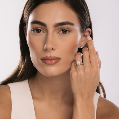 Sterling Silver Luxe Aurora Wedding Set