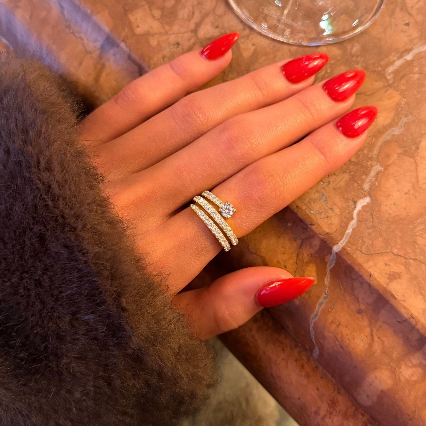 Gold Opiea Ring