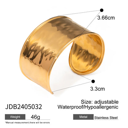 J&D Fashion Jewelry 18K PVD Gold Plating Jewelry Daily Wearing  Black Brown Amber White Chunky Resin Bangle Bracelet for Women