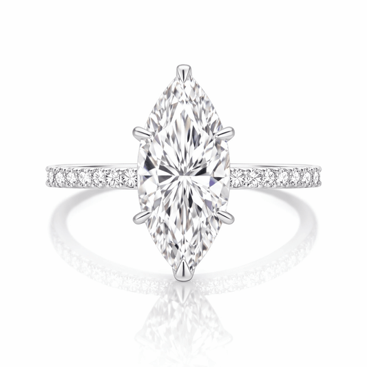 Sterling Silver Marquise Ring
