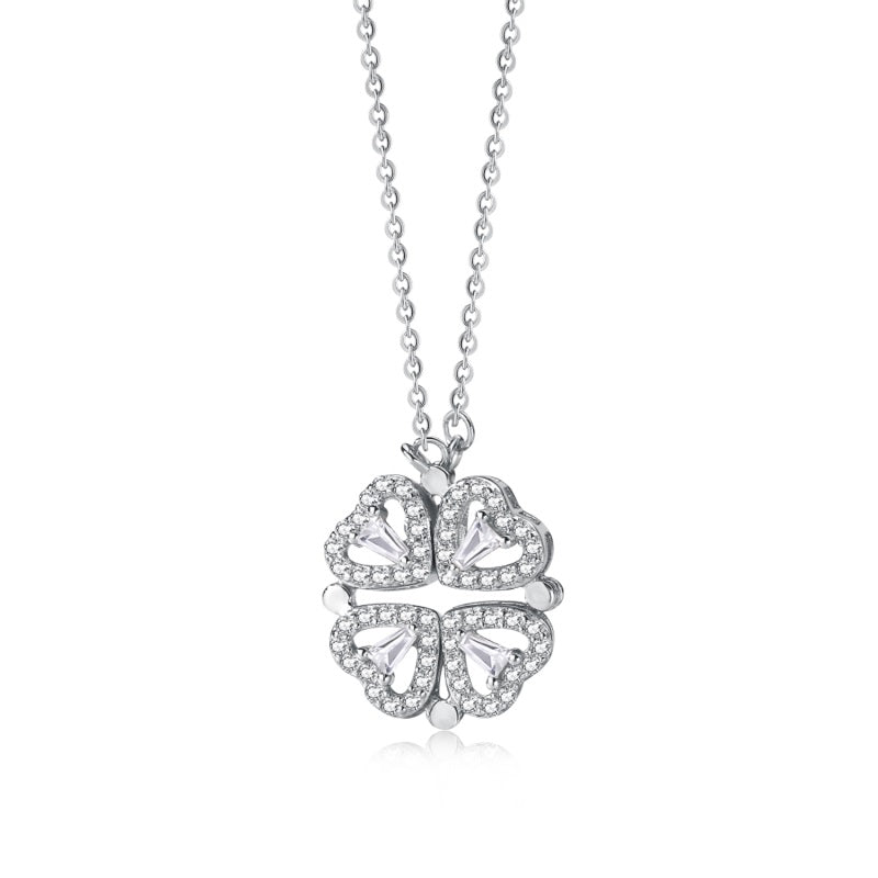 Sterling Silver Heart Magnet Necklace