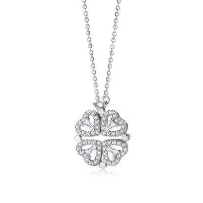 Sterling Silver Heart Magnet Necklace