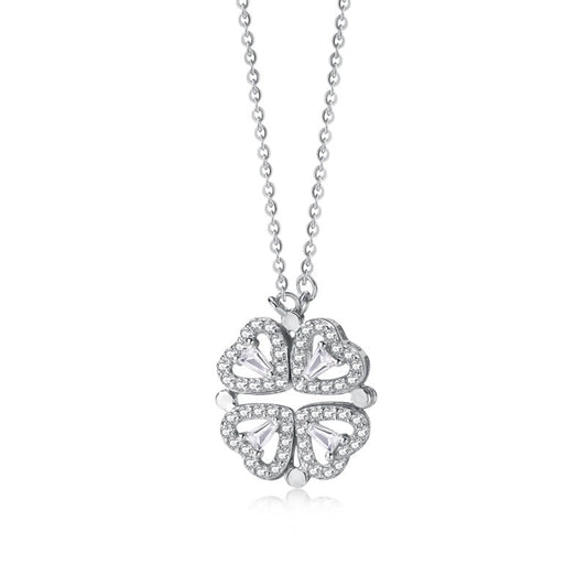Sterling Silver Heart Magnet Necklace