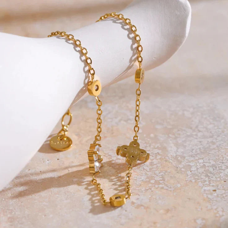 Pulsera Constelación con Circonitas (Chapado en Oro)