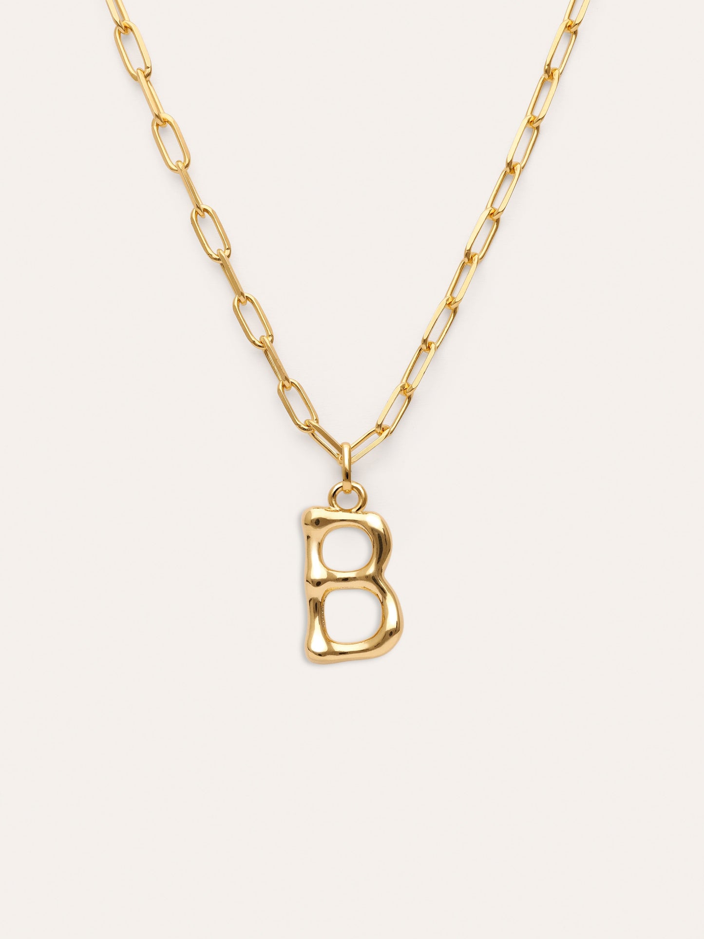 Collar Personalizado Chic Letter XL Acero Baño Oro