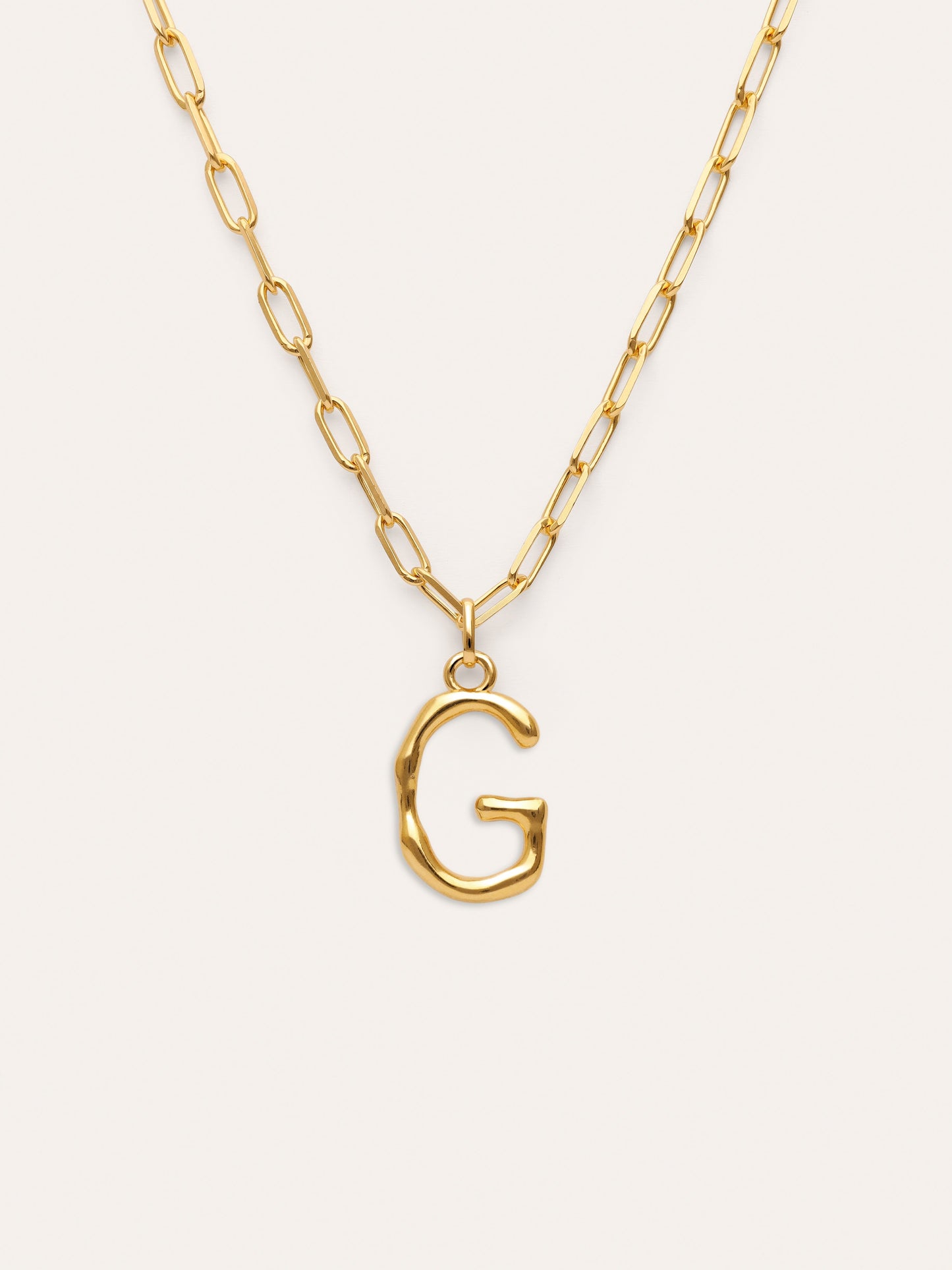 Collar Personalizado Chic Letter XL Acero Baño Oro