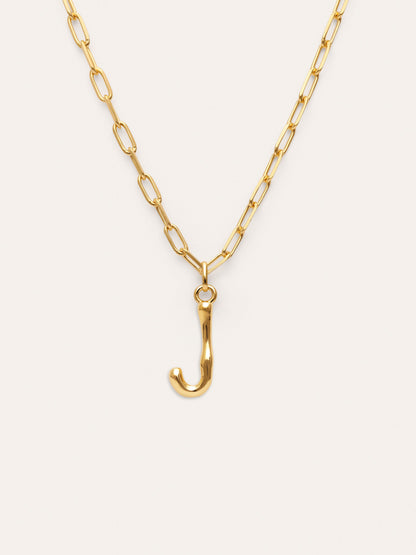 Collar Personalizado Chic Letter XL Acero Baño Oro