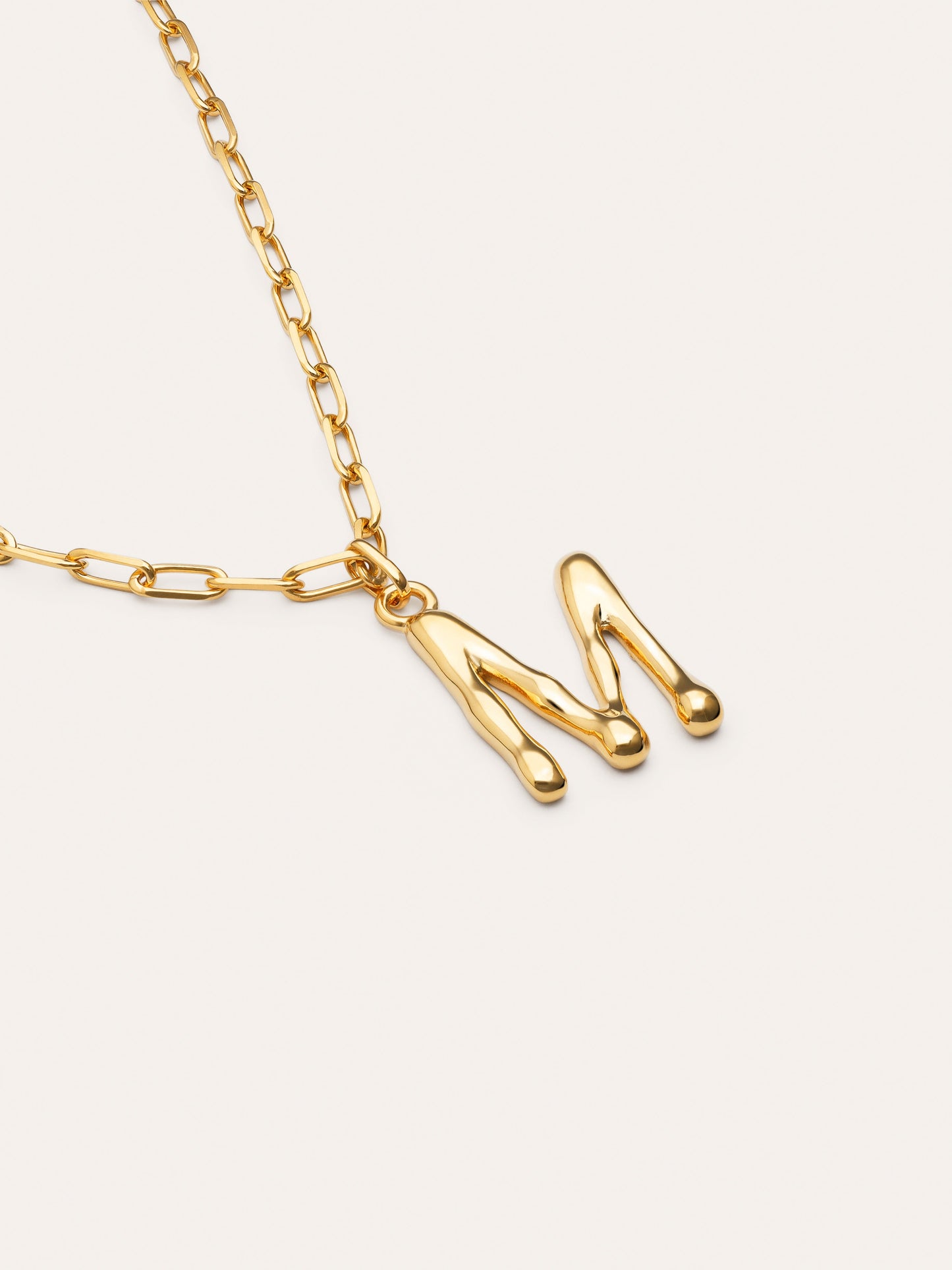 Collar Personalizado Chic Letter XL Acero Baño Oro