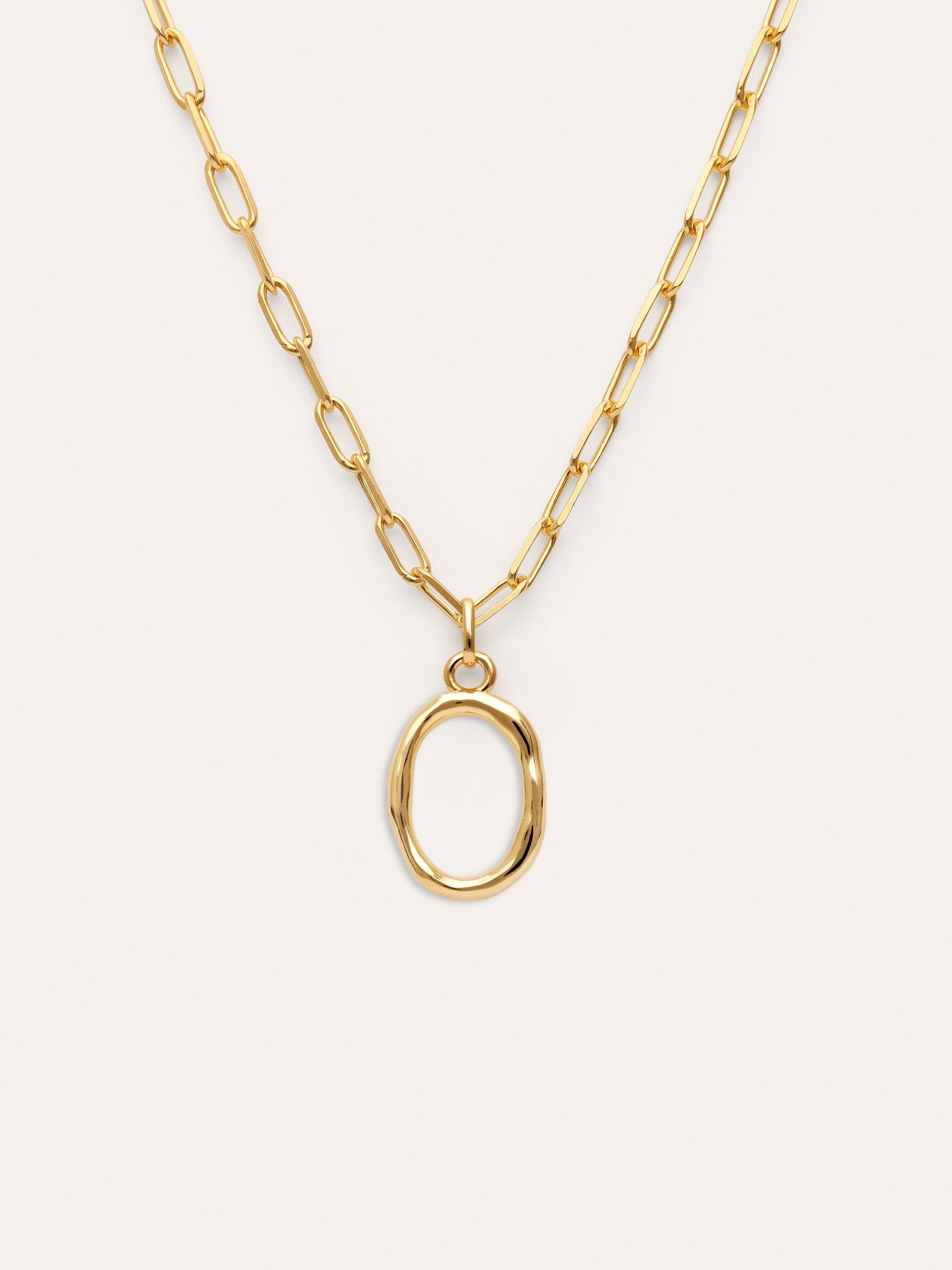 Collar Personalizado Chic Letter XL Acero Baño Oro