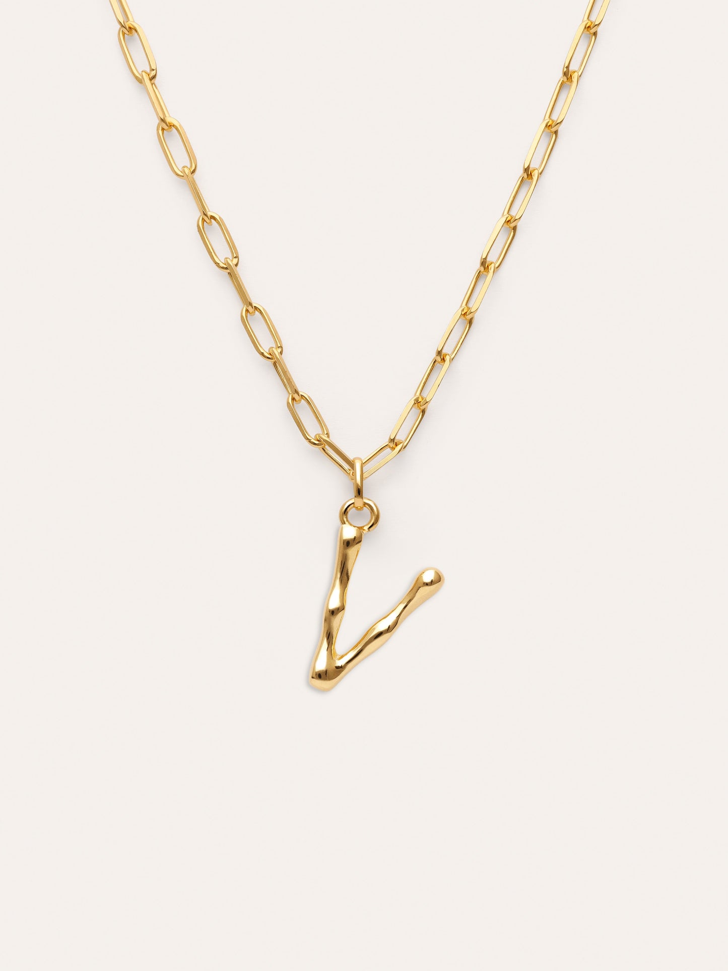Collar Personalizado Chic Letter XL Acero Baño Oro