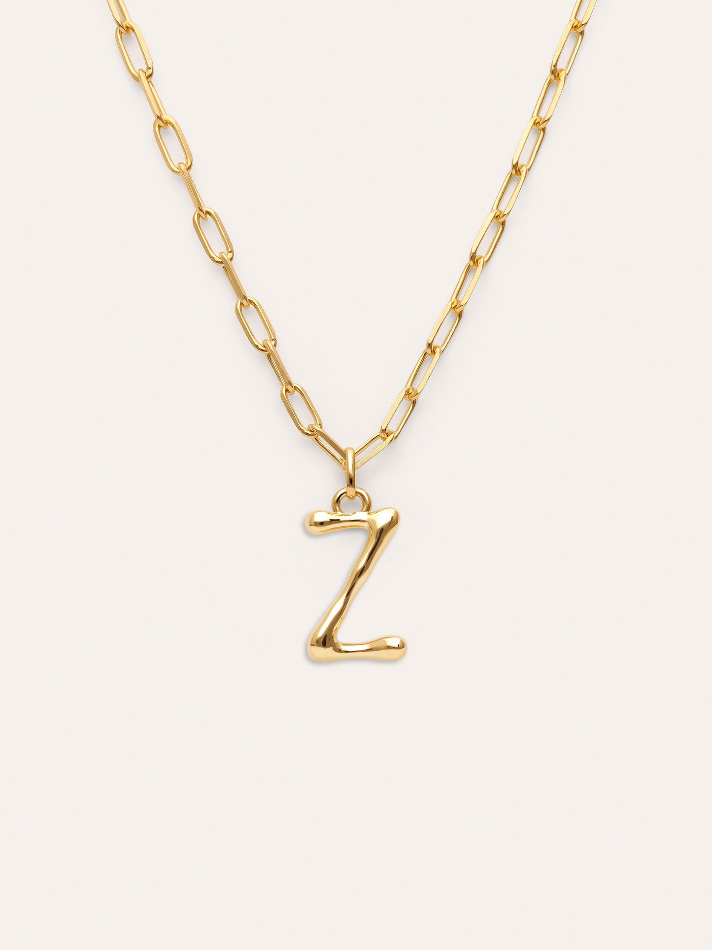 Collar Personalizado Chic Letter XL Acero Baño Oro