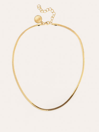 Collar Lisse S Acero Baño Oro