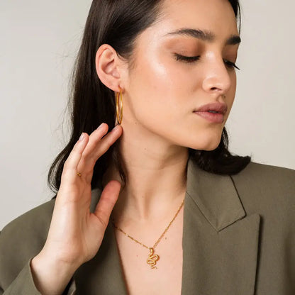 Arete Aro Clásico (Chapado en Oro)