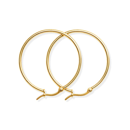 Arete Aro Clásico (Chapado en Oro)