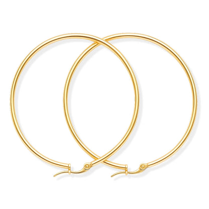 Arete Aro Clásico (Chapado en Oro)