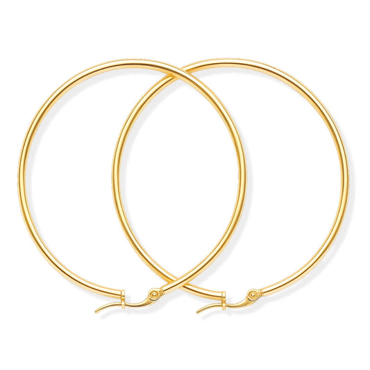 Arete Aro Clásico (Chapado en Oro)