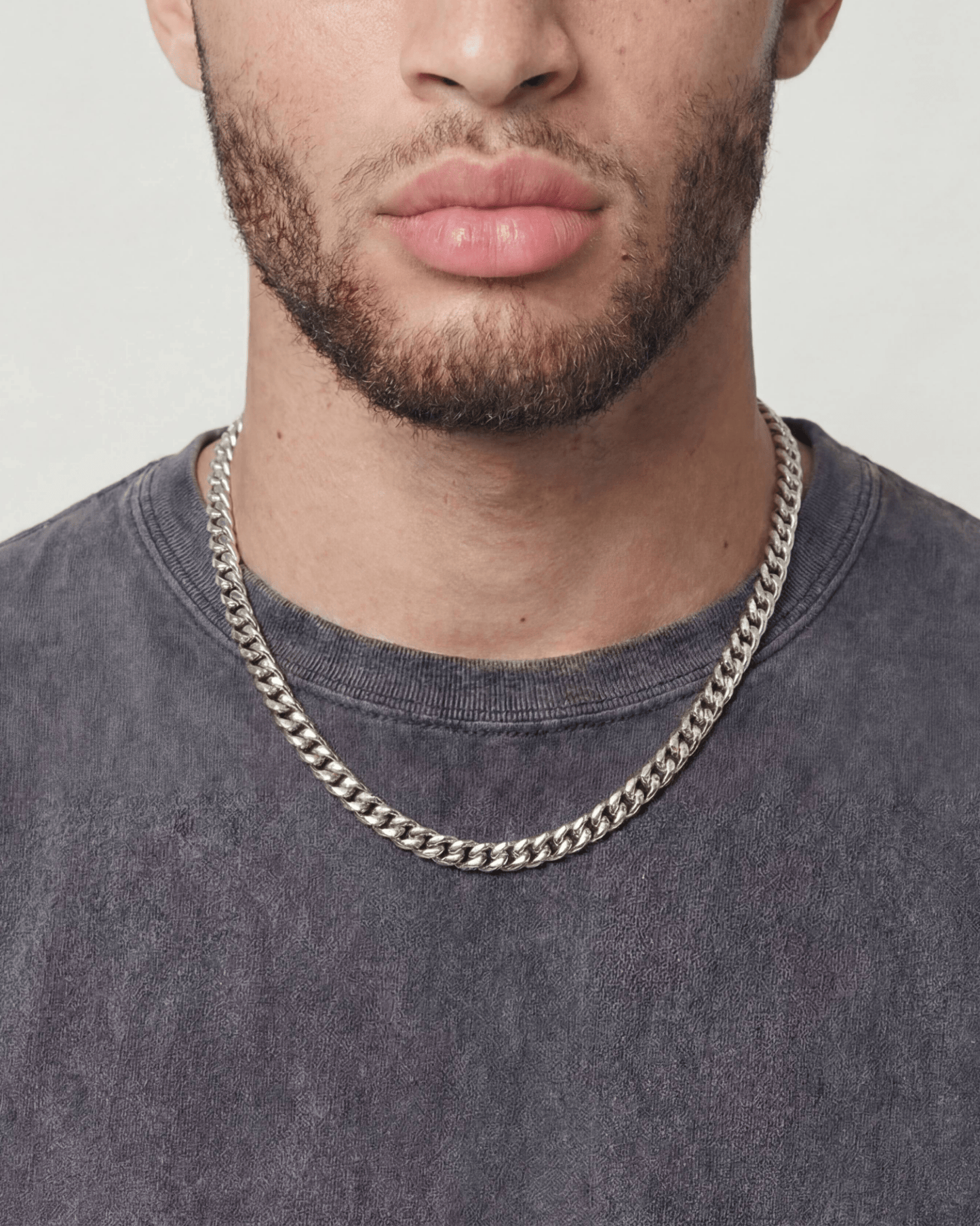 CLEAN CUBANA CHAIN. - 6MM