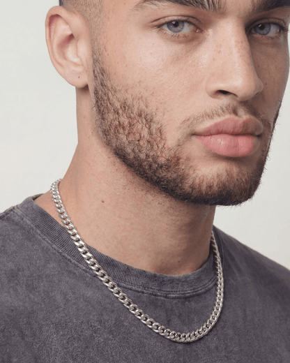 CLEAN CUBANA CHAIN. - 6MM