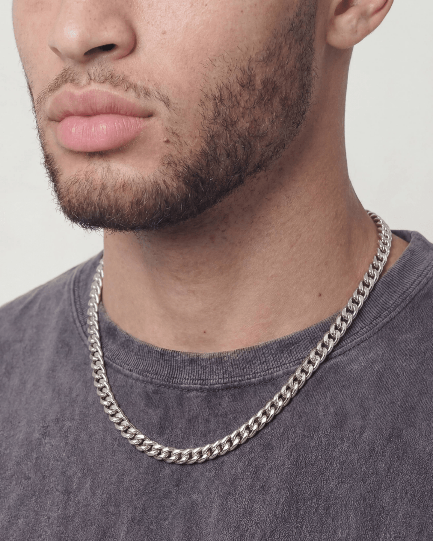 CLEAN CUBANA CHAIN. - 6MM