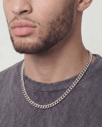 CLEAN CUBANA CHAIN. - 6MM