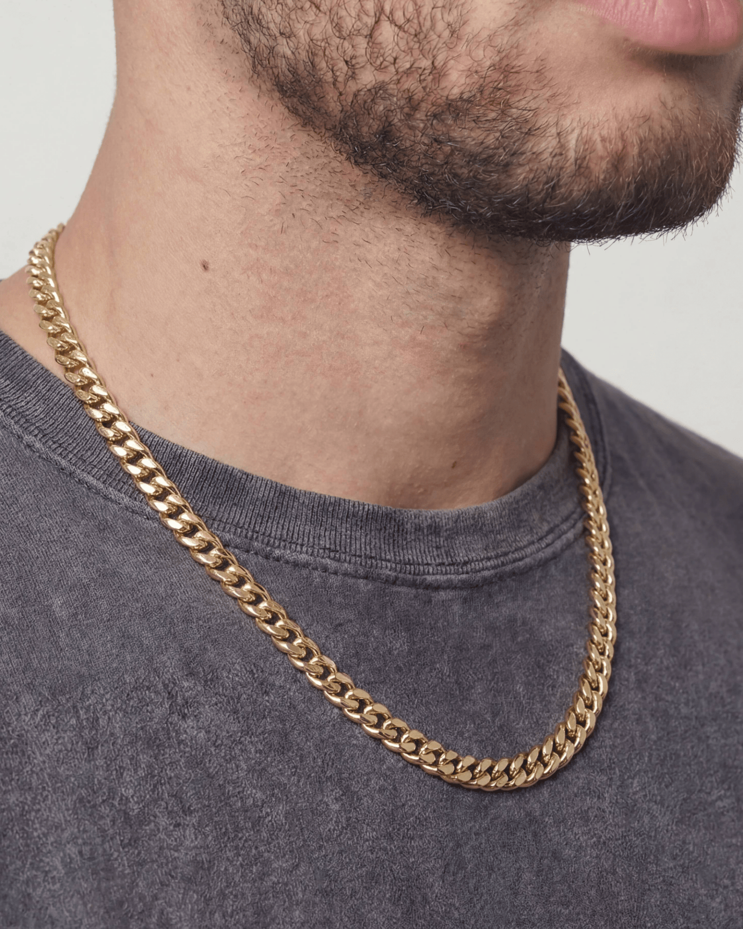 CLEAN CUBANA CHAIN. - 6MM GOLD
