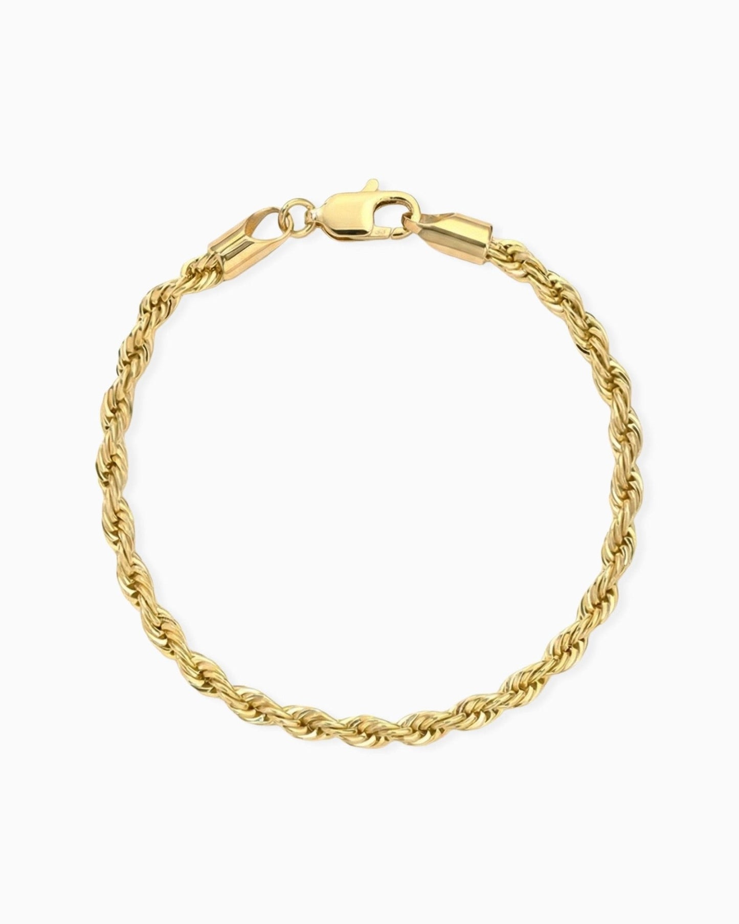 CLEAN ROPE BRACELET. - 3MM GOLD