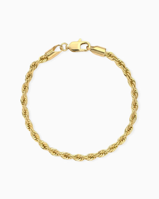 CLEAN ROPE BRACELET. - 3MM GOLD