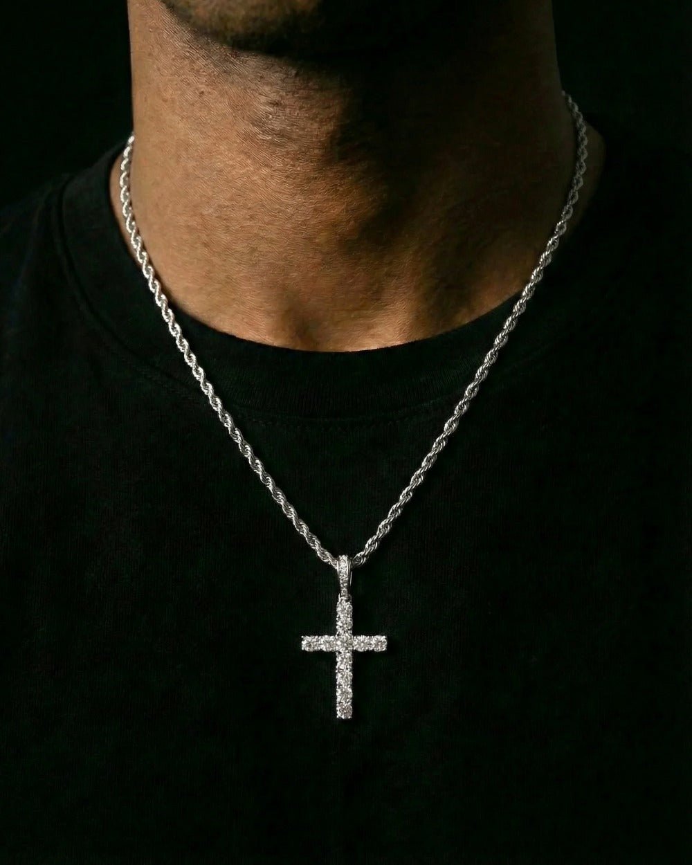 CROSS PIECE PENDANT. - 925