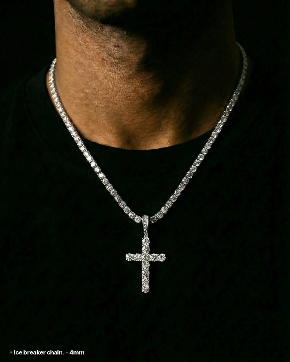 CROSS PIECE PENDANT. - 925