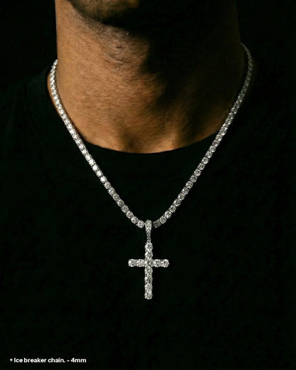 CROSS PIECE PENDANT. - 925