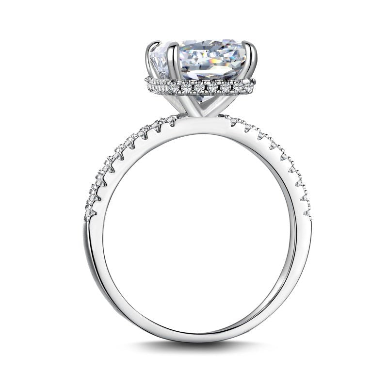 Sterling Silver Radiant Cut Jasmine Ring