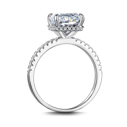 Sterling Silver Radiant Cut Jasmine Ring