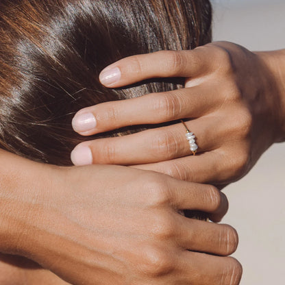 Anillo Mini Perlas