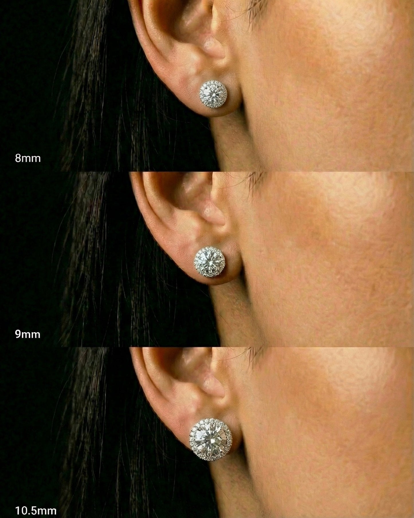 MOISSANITE ROYAL STUDS.