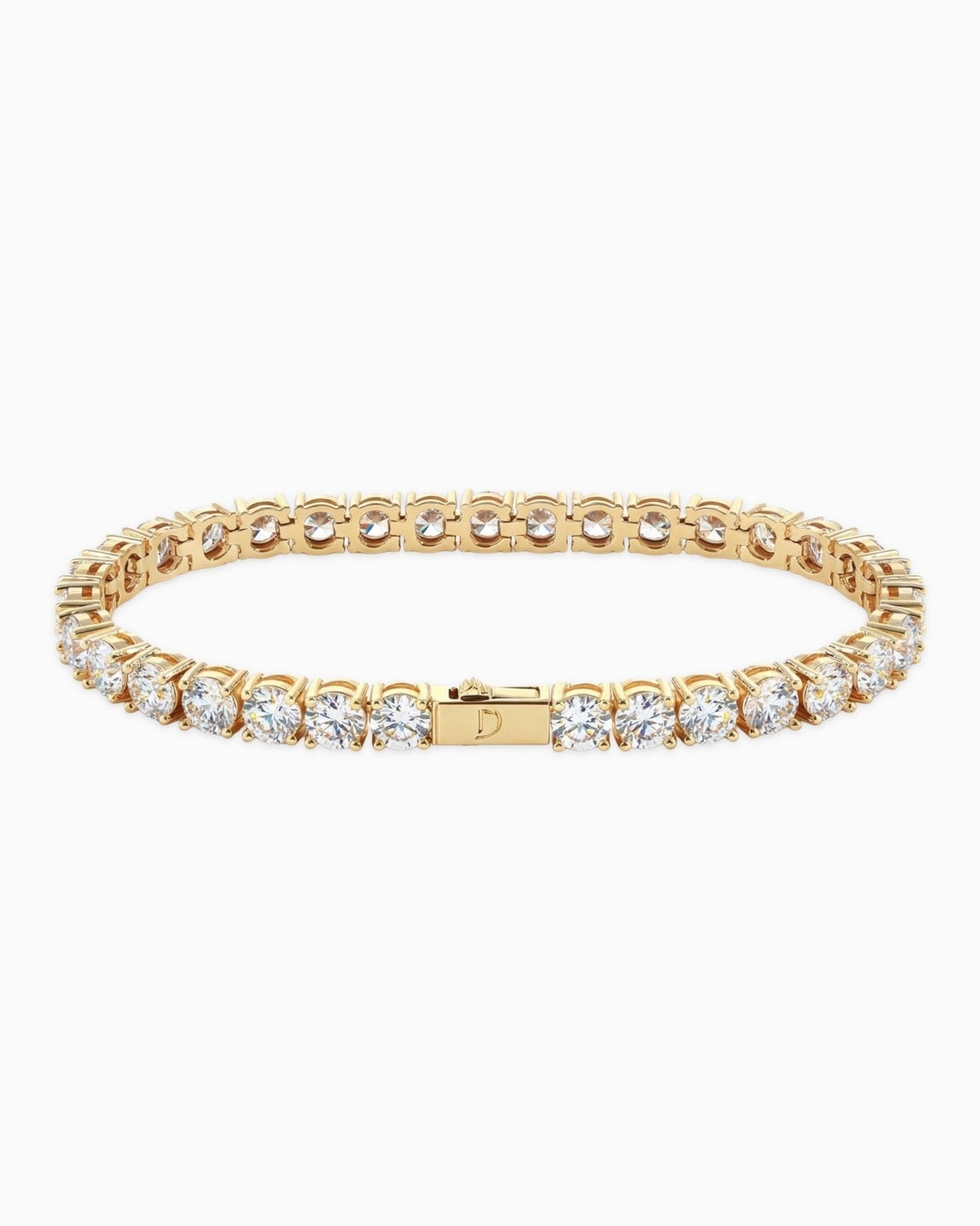 TENNISBOY BRACELET. - 5MM GOLD