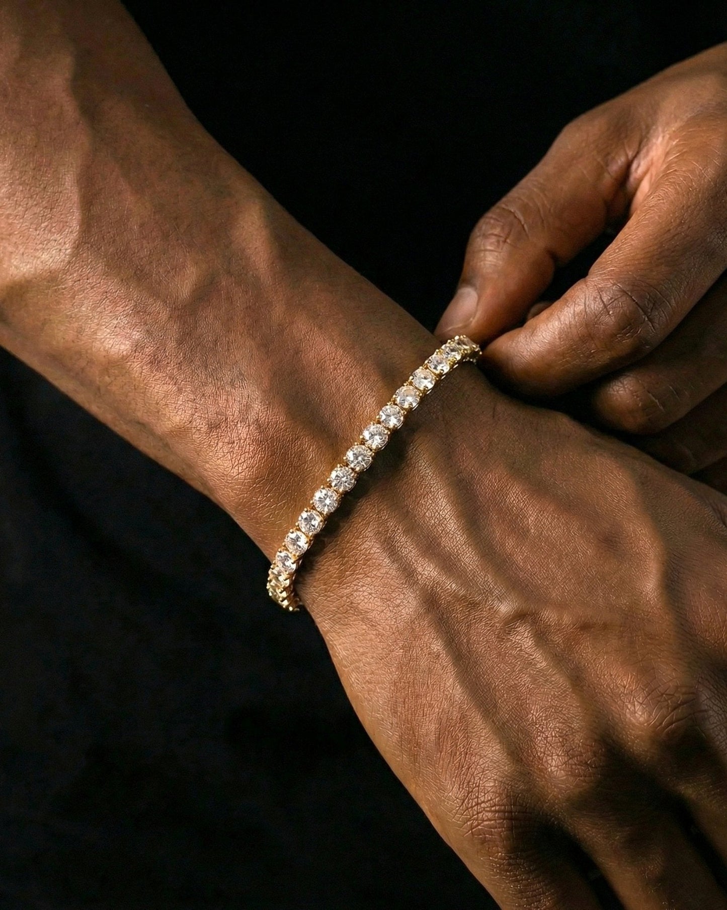 TENNISBOY BRACELET. - 5MM GOLD